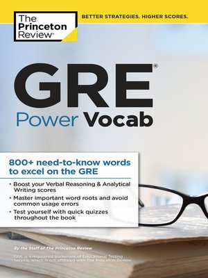 cover image of GRE Power Vocab